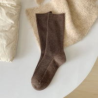 Warme Retro-Trachtensocken in Uni-Farben – Sophia