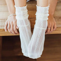 Trachtensocken mit Spitzenmuster für Damen – Franziska