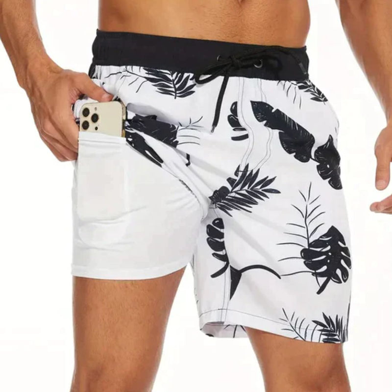 Schnelltrocknende Herren Badeshorts mit Handytasche – Jonas