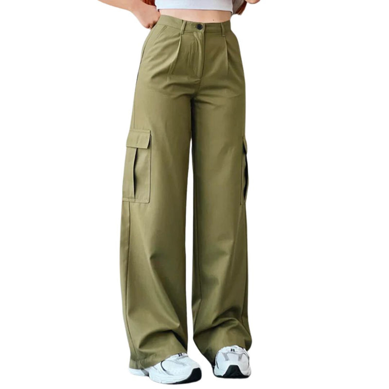 Elegante Damen-Cargohose mit Capri-Länge – Amira