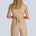 Ärmelloser Damen-Jumpsuit mit weitem Bein – Hazel