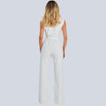 Ärmelloser Damen-Jumpsuit mit weitem Bein – Hazel