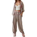 Karo-Pyjama Set Damen Bequem und Elegant – Liza