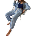 Karo-Pyjama Set Damen Bequem und Elegant – Liza