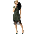 Flapper Kleid mit Pailletten und Fransen – Luisa
