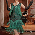 Flapper Kleid mit Pailletten und Fransen – Damen