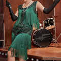 Flapper Kleid mit Pailletten und Fransen – Damen