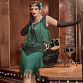 Flapper Kleid mit Pailletten und Fransen – Damen