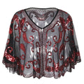 Glamour & Eleganz der 20er Jahre – Kathy 1920s Glitter Pailletten Cape