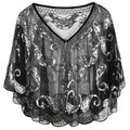 Glamour & Eleganz der 20er Jahre – Kathy 1920s Glitter Pailletten Cape