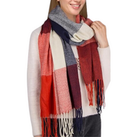 Kuschelig warm & stilvoll – CozyPlaid Oversized Winter Schal