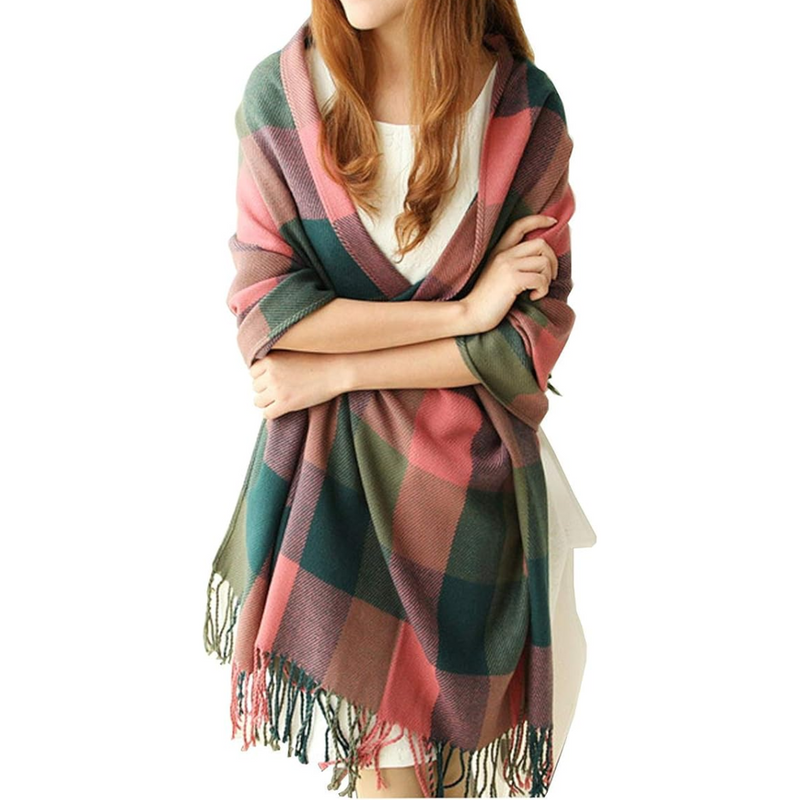 Kuschelig warm & stilvoll – CozyPlaid Oversized Winter Schal
