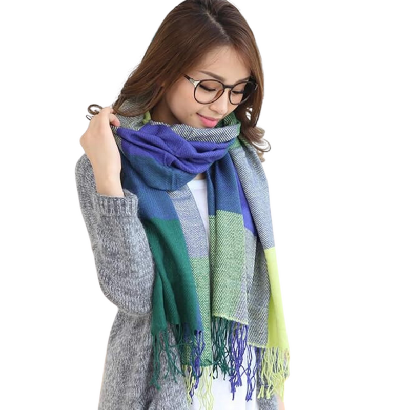 Kuschelig warm & stilvoll – CozyPlaid Oversized Winter Schal