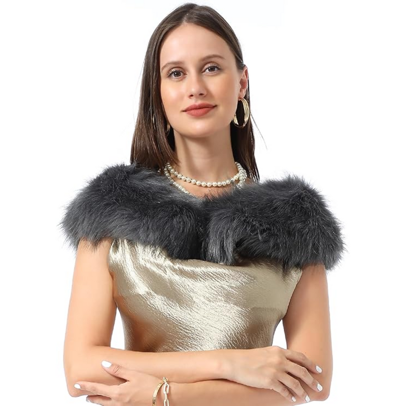 Luxe Kunstpelz Halswärmer Schal - Daisy