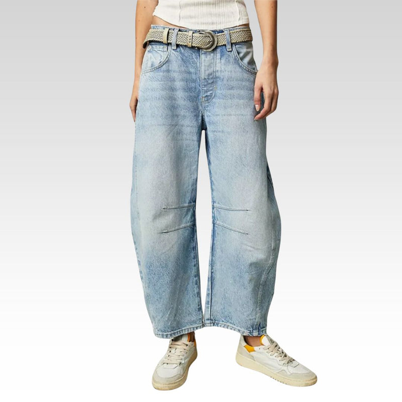 Damen Jeans Weit Elegant Komfortabler Schnitt – Helene