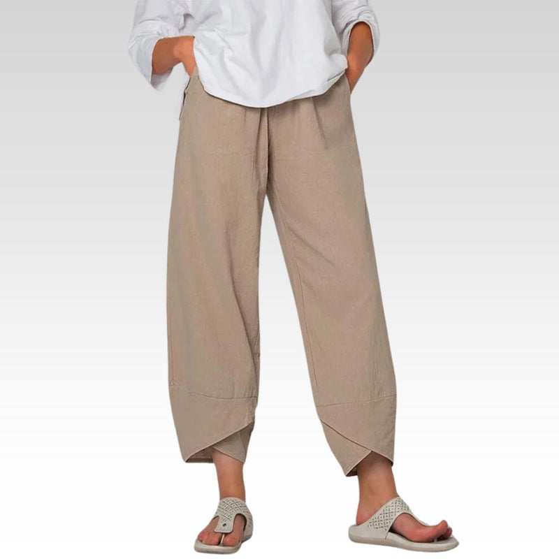 Damen Weit Bein Sommerhose Aus Baumwolle – Matilda