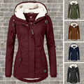 Warme Baumwoll-Winterjacke mit Plissé-Design – Lena