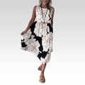 Sommerkleid Knielang Ärmellos Elegant Luftig – Selmira