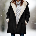 Damen Winterjacke mittellang warm mit Kapuze – Svetlana