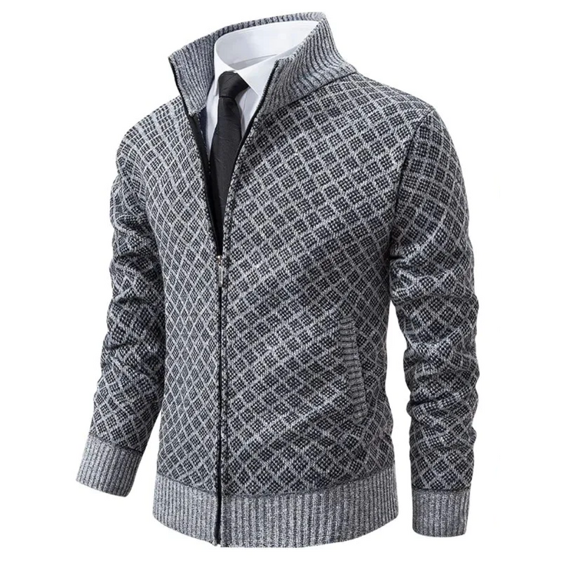 Herren-Strickpullover mit Flechtmuster für stilvolle Wärme – Elias