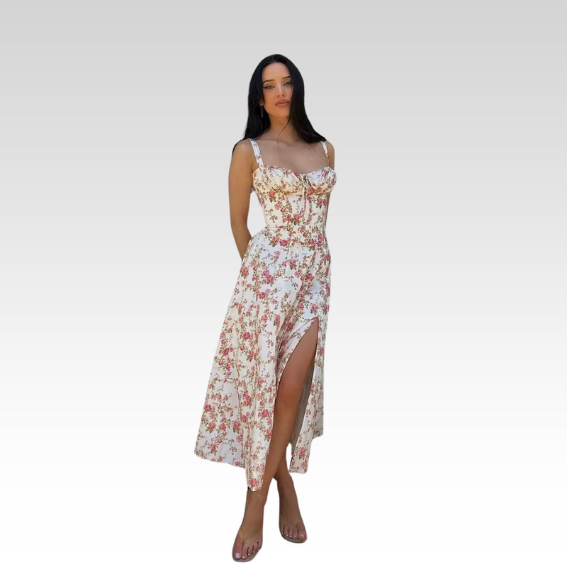 Sommerkleid Luftig Elegant Lässig Verspielt Damen – Larina
