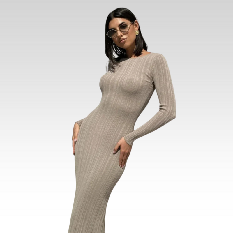 Elegantes Maxikleid mit Spitze und Taillenschnitt – Lorena