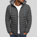 Warm gefütterte Winterjacke mit Kapuze für Herren – Emil