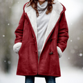 Damen Winterjacke mittellang warm mit Kapuze – Svetlana