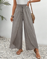 Weite Damenhose mit elastischem Bund Look – Zaylina