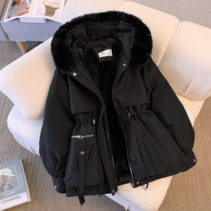 Stylische Winterjacke mit Pelzkragen für kalte Tage – Alara