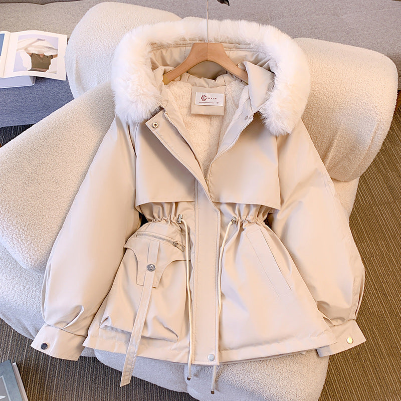 Stylische Winterjacke mit Pelzkragen für kalte Tage – Alara