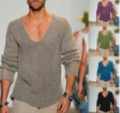 Herren Strickpullover V-Ausschnitt Klassisch Weich – Tobias