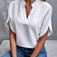 Elegante Damen Bluse V-Ausschnitt Sommer – Lea