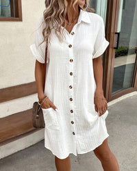 Sommerkleid Polo Look Luftig Oversize Damen – Solavie