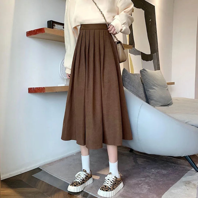 Vintage Trachtenrock mit hoher Taille und Falten – Helene