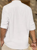 Herren Leinenhemd Sommer Elegant 100% Leinen Look – Salvoro