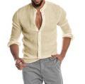 Herren Leinenhemd Sommer Atmungsaktiv Elegant Look – Liamo
