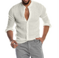 Herren Leinenhemd Sommer Atmungsaktiv Elegant Look – Liamo