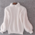 Lässiger Angora Strick Damenpullover - Livia