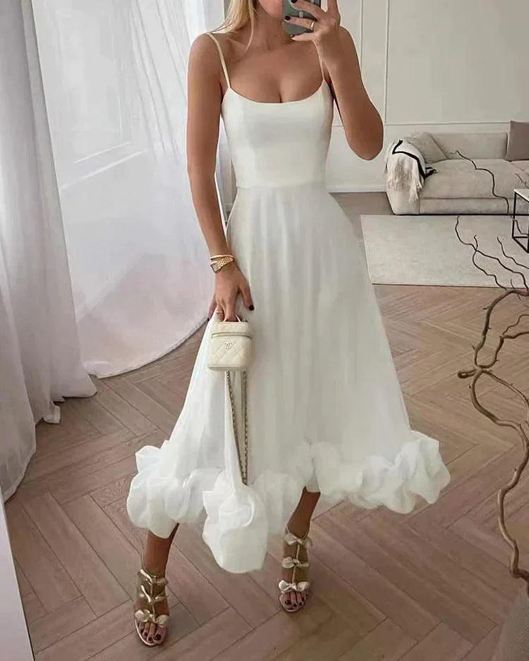 Festliches Midi-Kleid mit femininer Passform – Alessia