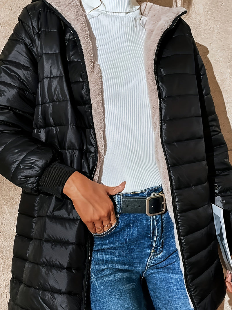 Wasserdichter langer Wintermantel für Damen warm und stilvoll – Selina