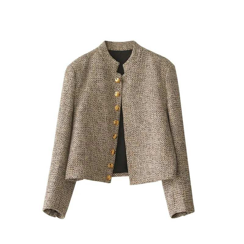 Damen-Strickjacke mit Knöpfen & geradem Schnitt – Elara