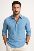 Leinen Freizeithemd Herren Kragen Modern Slim – Jonas