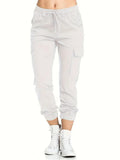 Leichte Damen-Cargohose mit Kordelzug – Ellie