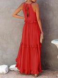 Sommerkleid Neckholder A-Linie Luftig Boho – Feliora