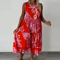 Blumen Kleid Damen locker elegant luftig Sommer – Fioralisa