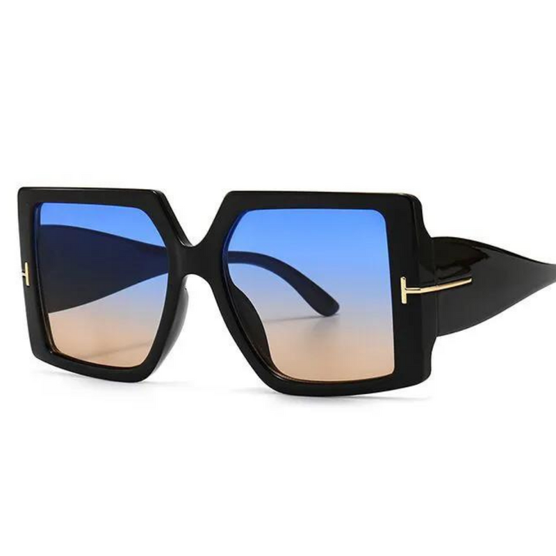 Übergroße quadratische Sonnenbrille mit Farbverlauf & UV-Schutz – Lara
