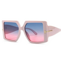 Übergroße quadratische Sonnenbrille mit Farbverlauf & UV-Schutz – Lara