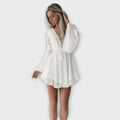 Boho Kleid Damen Spitze V-Ausschnitt Sommer – Eveliya