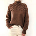 Damen Strickpullover elegant warm weich geschnitten – Callie